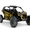 JÕHMA disainiga kleebised Can-Am Maverick X3 jaoks (kollane)