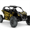 Autocollants design BRUTAL pour Can-Am Maverick X3 (Jaune)