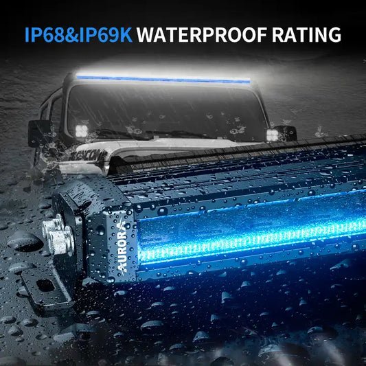 RGB USA SUA Bara LED a proiectat pentru utilizare off -road - 10 '' (25,4 cm), 50W, combo