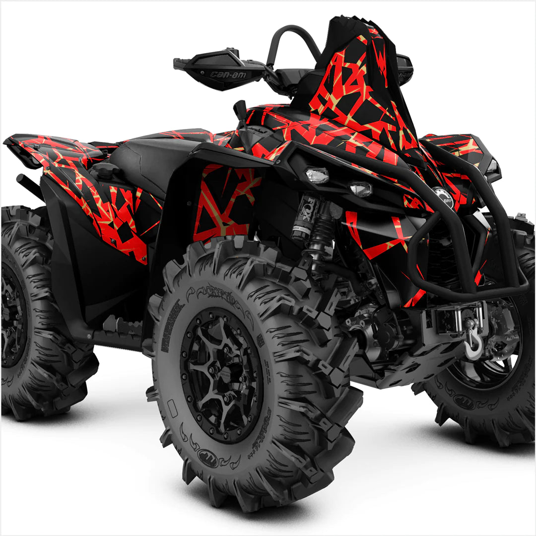 Adesivos de design de terremoto para can-am renegade xmr