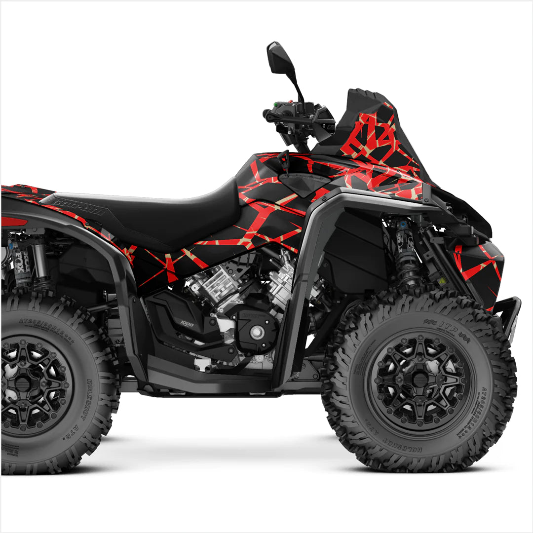 Adesivos de design de terremoto para can-am renegade xmr