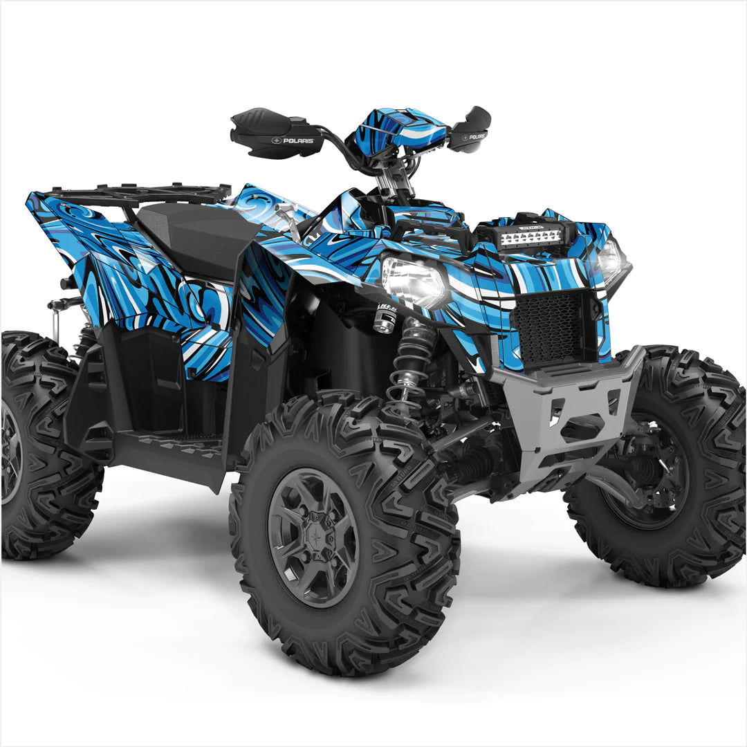 Кислотные наклейки на Polaris scrambler