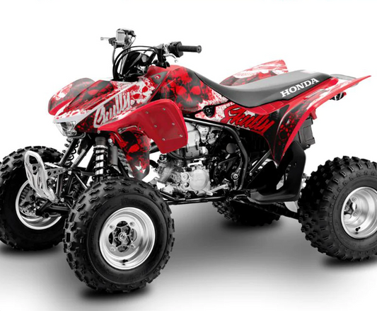 SKULLY dizaino lipdukai, skirti Honda TRX 450 (2004-2016)