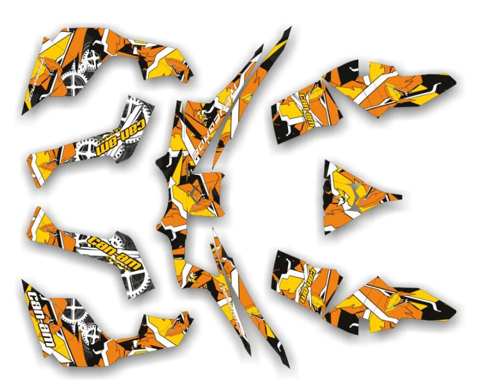 Геометрические наклейки на дизайн для кан-ам ренегат
