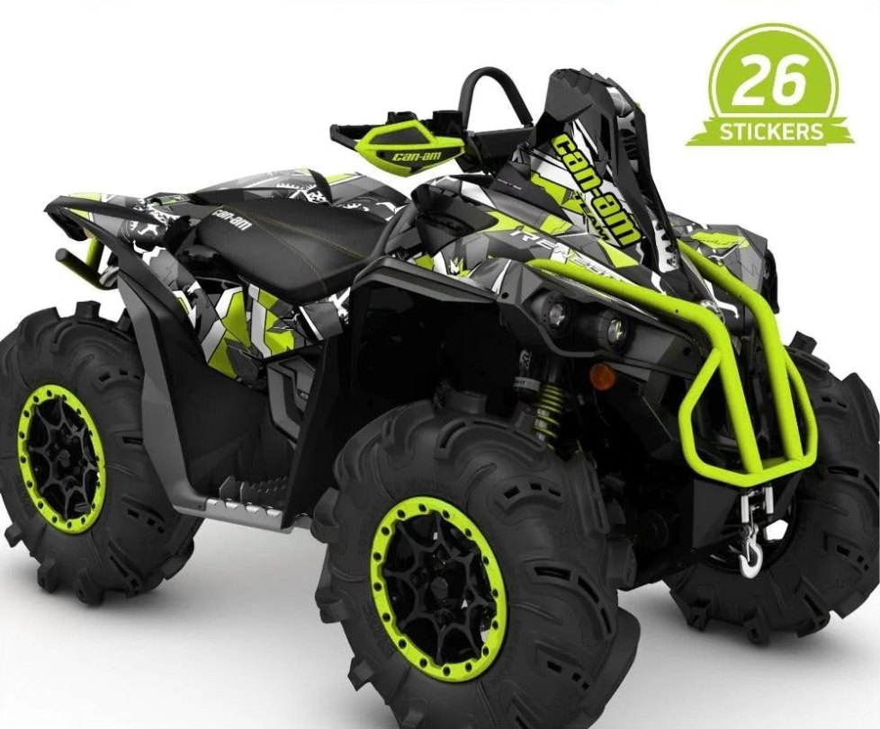 Adesivos de design GEOMÉTRICO para Can-Am Renegade X MR