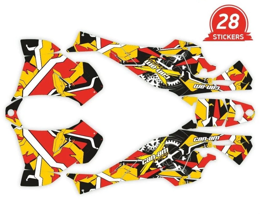 Γεωμετρικά αυτοκόλλητα σχεδιασμού για CAN-AM DS 450