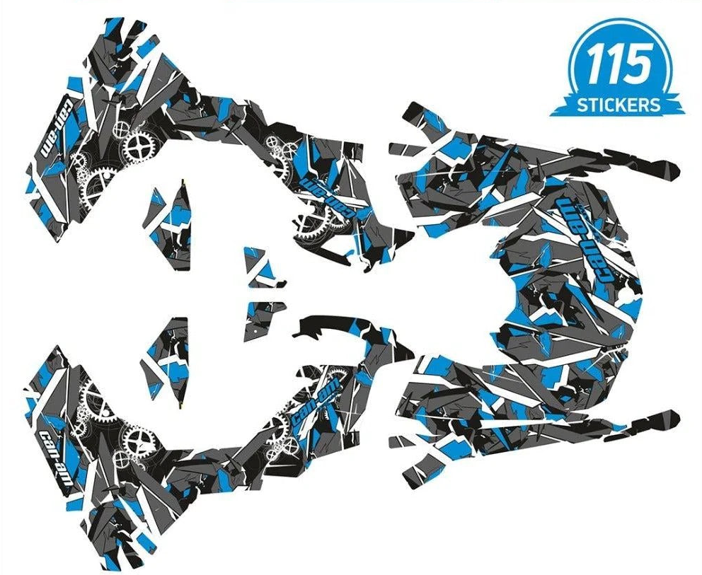 Геометрические наклейки на дизайн для Can-Am Outlander G2