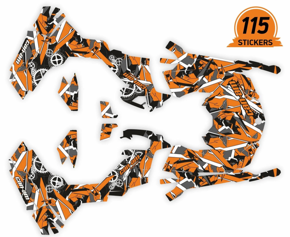 Adesivi di design geometrici per can-am outlander g2