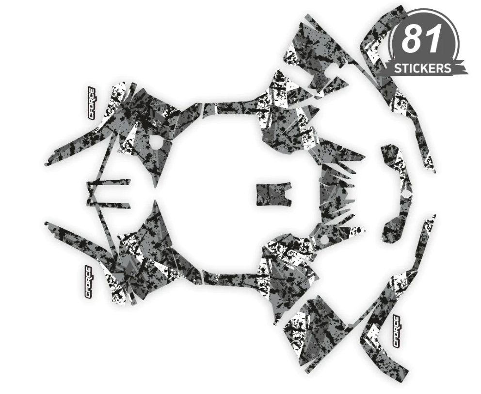 Цифровые дизайнерские наклейки для CFMOTO CFORCE