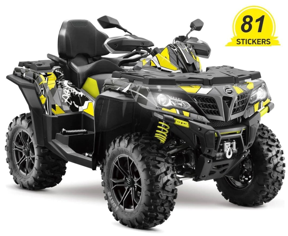 Геометрические наклейки на конструкцию для cfmoto cforce