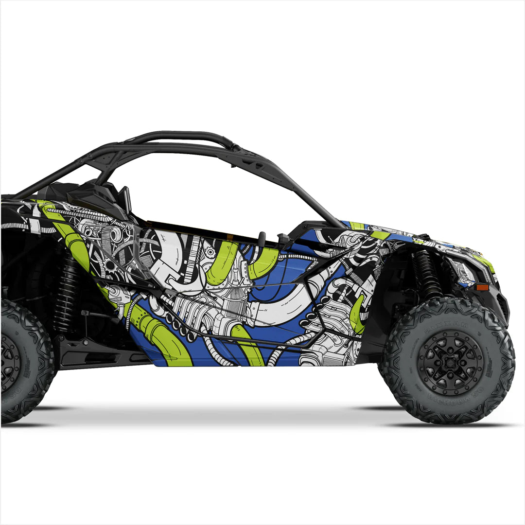 Autocolante de design PETROL HEAD pentru Can-Am Maverick X3