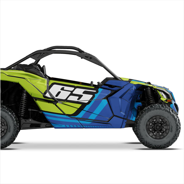 NUMBER (custom) design stickers for Can-Am Maverick X3