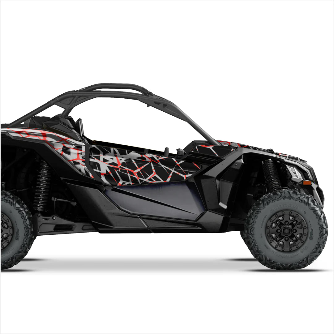 QUAKE dizaino lipdukai, skirti Can-Am Maverick X3