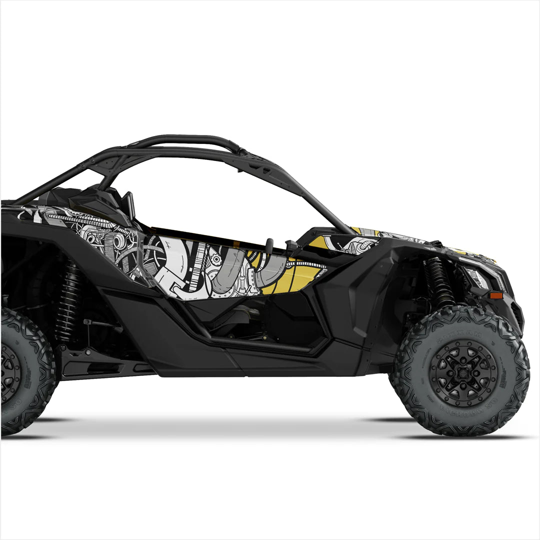 PETROL HEAD dizaina uzlīmes Can-Am Maverick X3