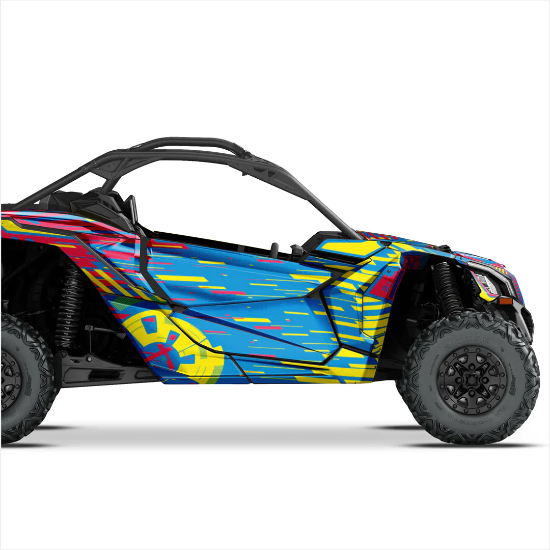 Autocollants design CYBER pour Can-Am Maverick X3