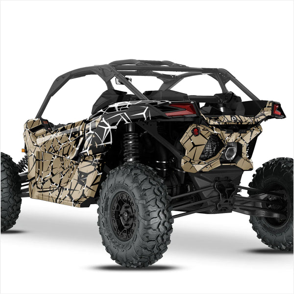 Наклейки с дизайном QUAKE для Can-Am Maverick X3