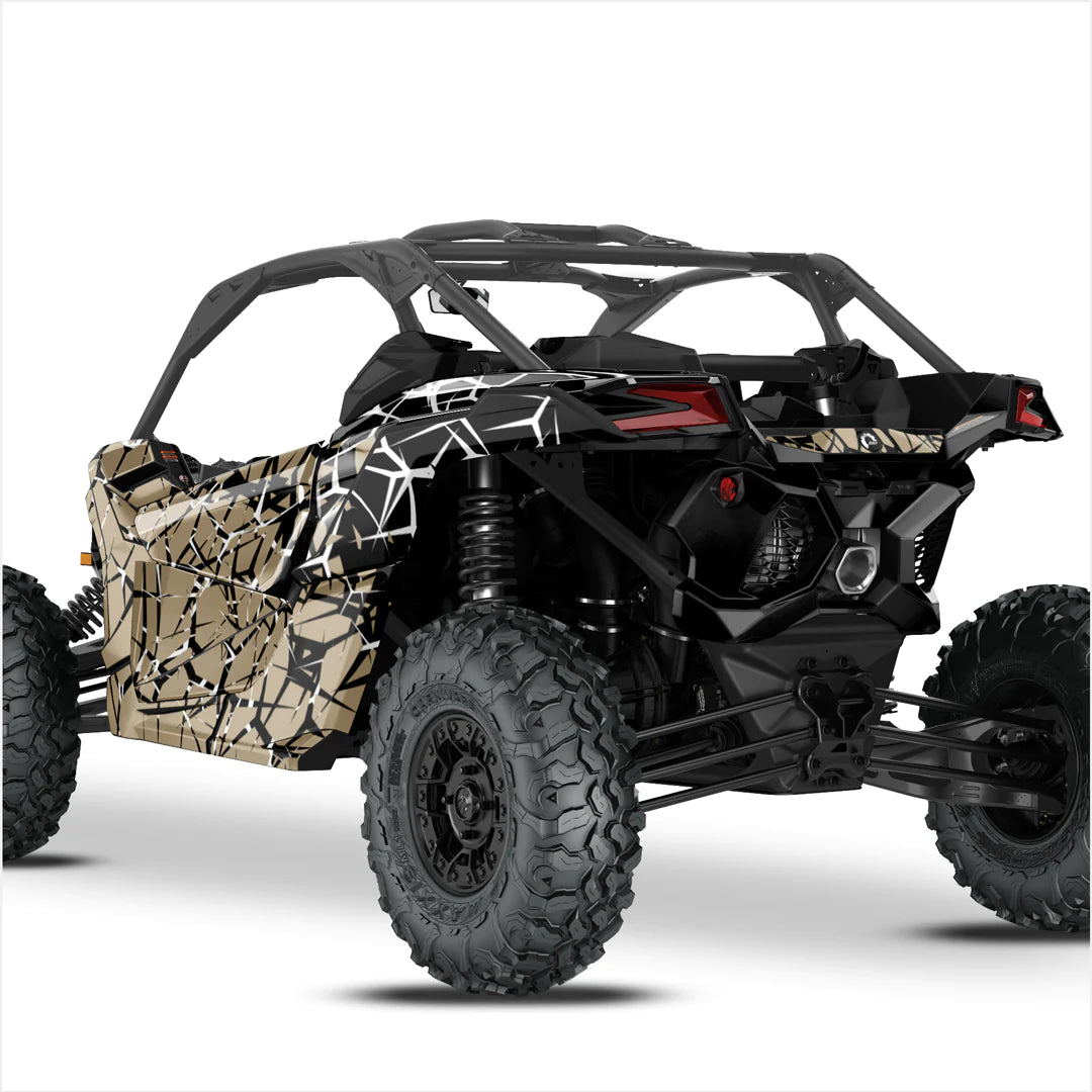 QUAKE dizaina uzlīmes Can-Am Maverick X3