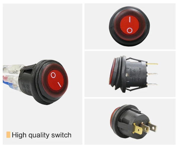 Waterproof Two-position Switch, with LED light Indicator