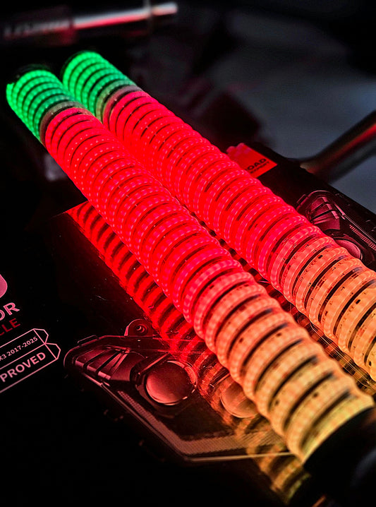 <tc>LIZARD</tc> Largo de WarWhip 2" Guirlandes lumineuses LED RGB larges (paire)
