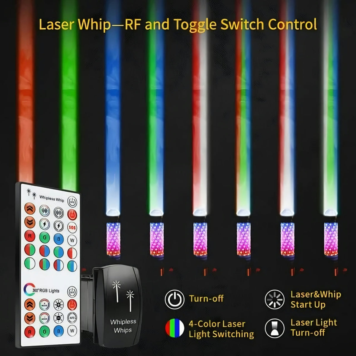 <tc>LIZARD</tc> ALIEN 2 en 1 Luces LED RGB de 360º con láser de 40 W (Par)