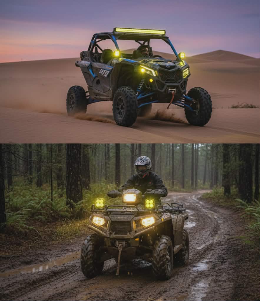 3" Lumini LED super luminoase pentru ATV-uri și UTV-uri