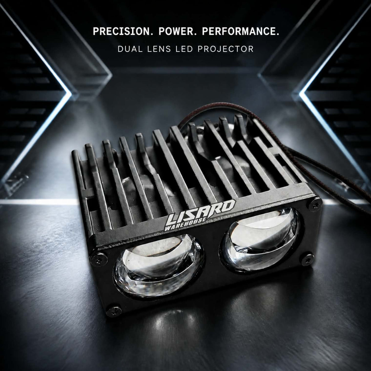 Double Lens GhostLink HD Bi-LED Projector Grille Light with Laser High Beam