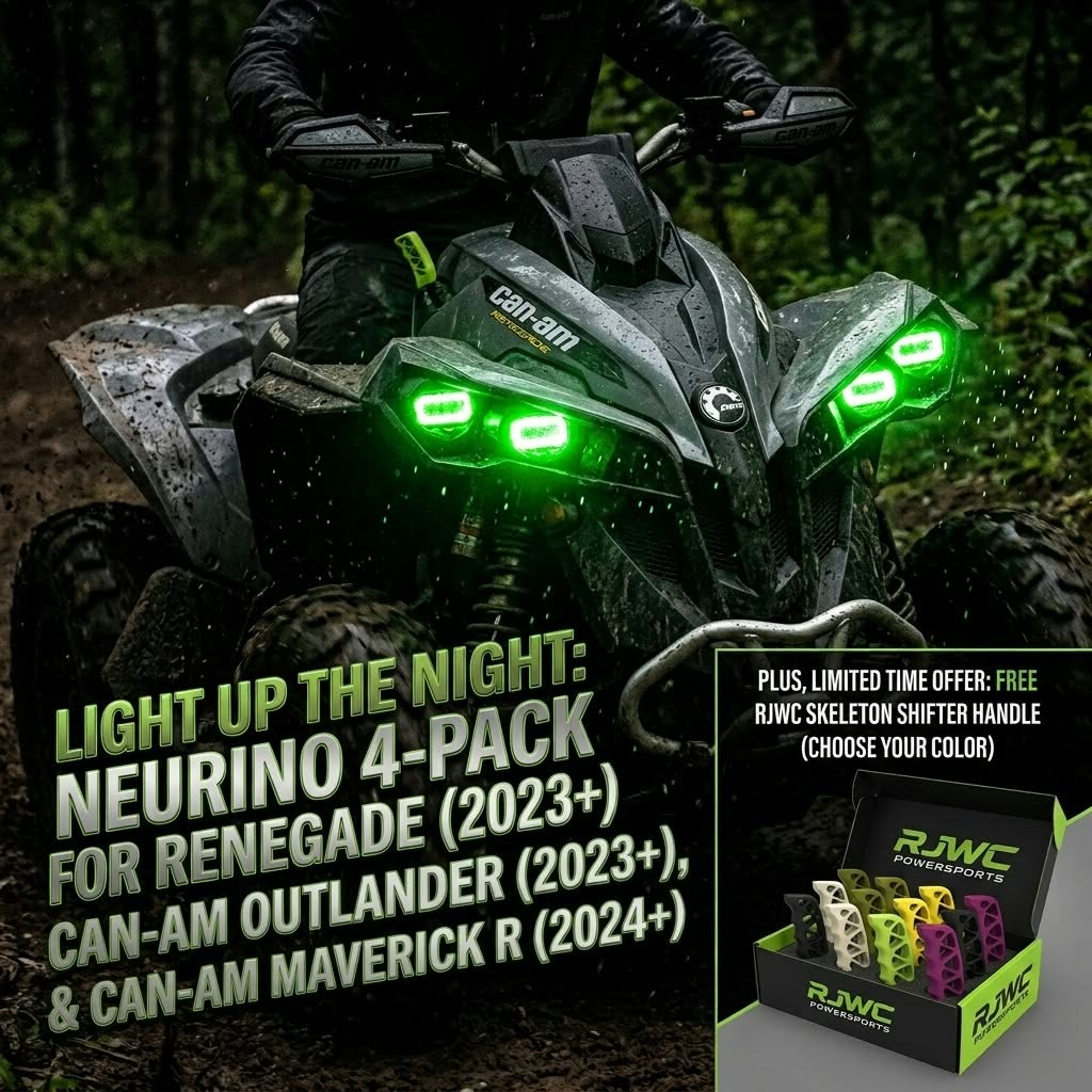 Phares avant (lot de 4) pour Can-Am 2023+ <tc>Outlander</tc> &amp; <tc>Renegade</tc> /2024+<tc>Maverick</tc> R/2025+ Canyon/2025+ Spyder F3/Aodes Pathcross 2025+