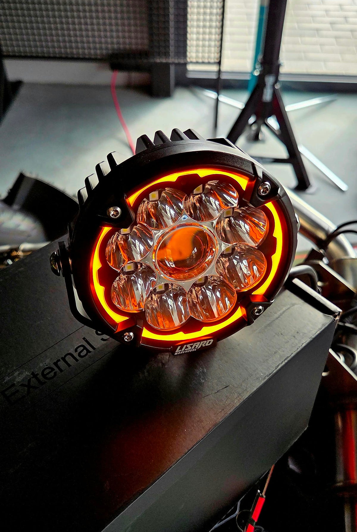 Super luminoso 5" Luci a LED abbaglianti/anabbaglianti con DRL bianche/ambra