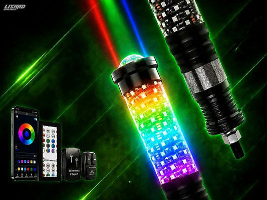 <tc>LIZARD ALIEN du viename 360º storas RGB steibas su 40 W lazeriu (pora) </tc>