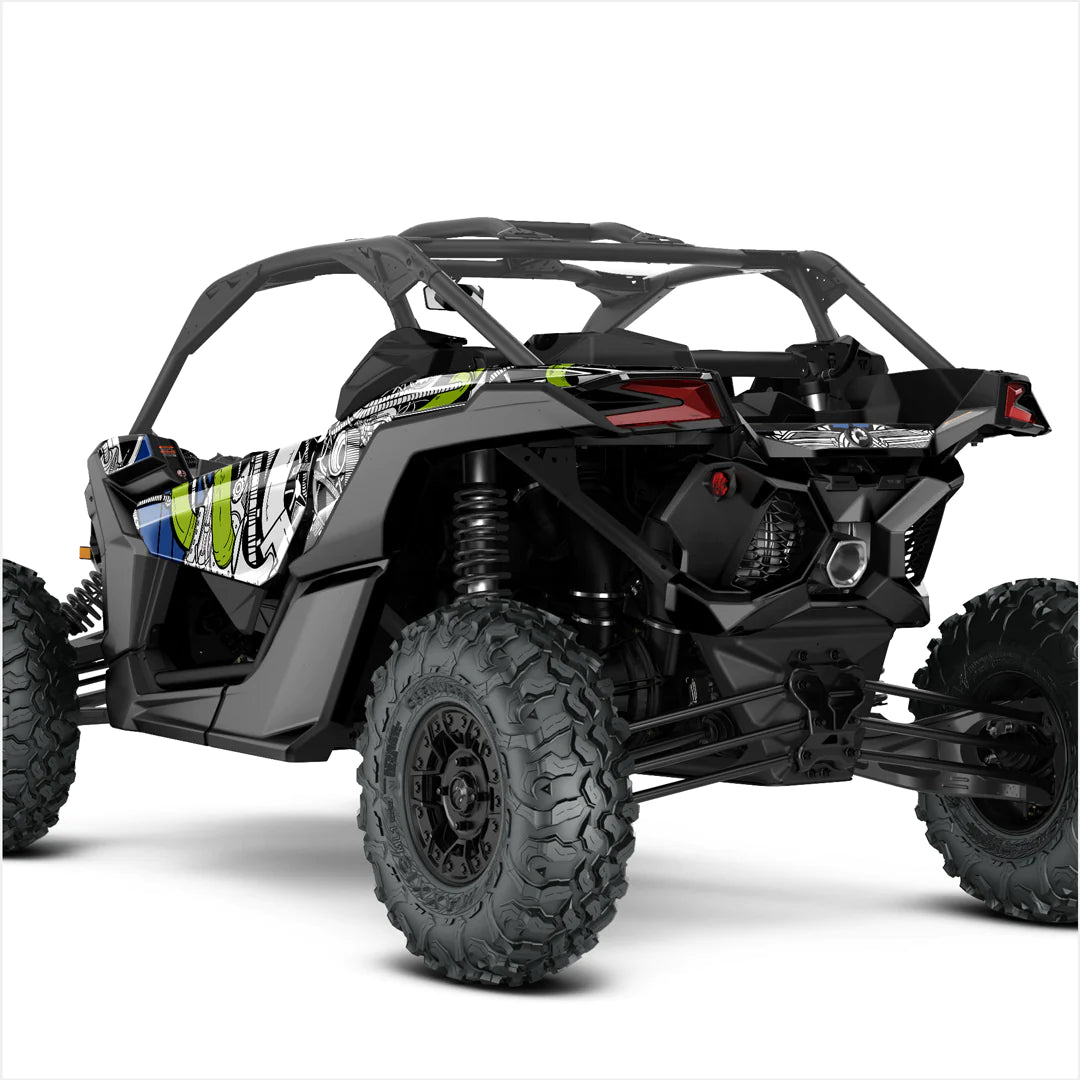 Autocolante de design PETROL HEAD pentru Can-Am Maverick X3