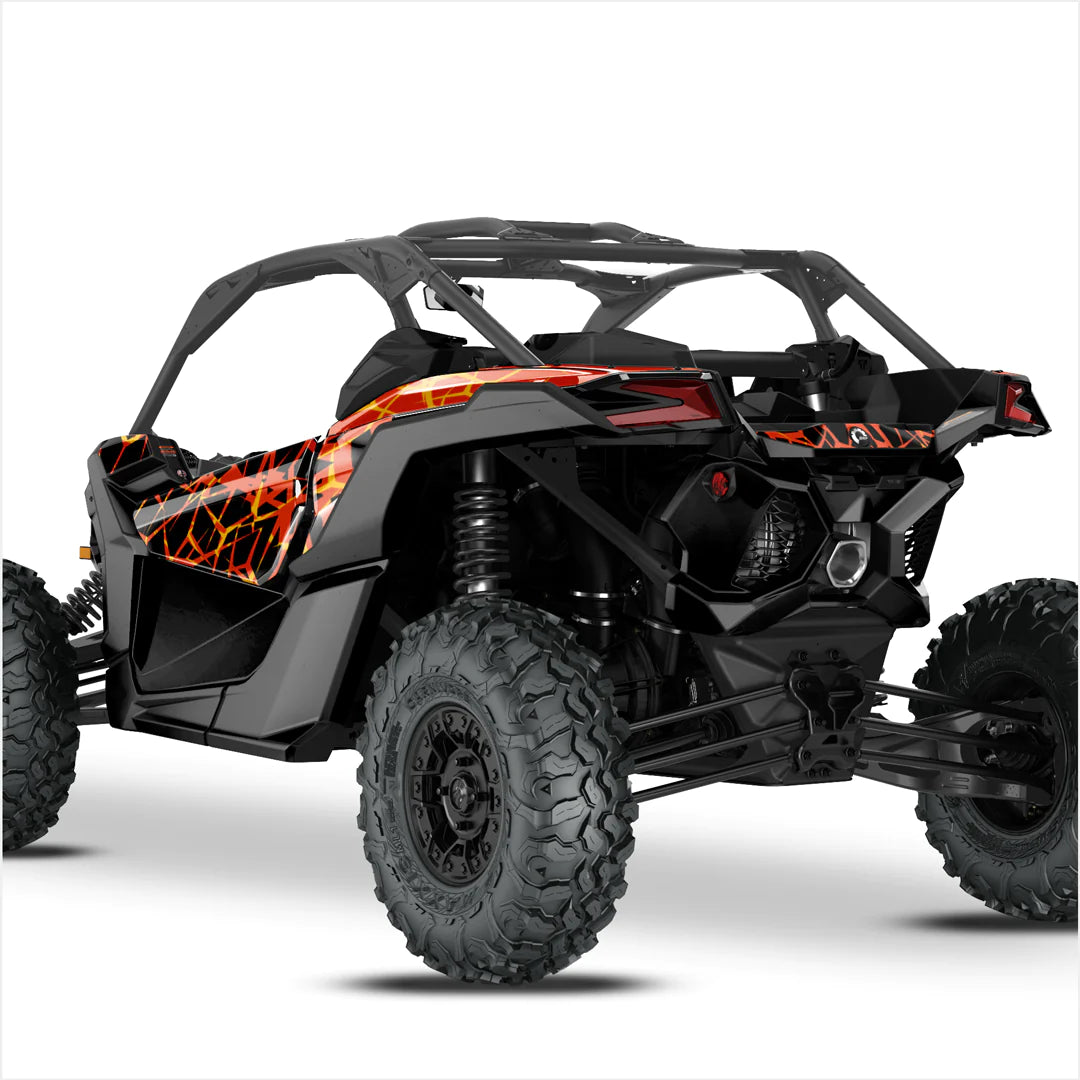 QUAKE-ontwerpstickers voor Can-Am Maverick X3