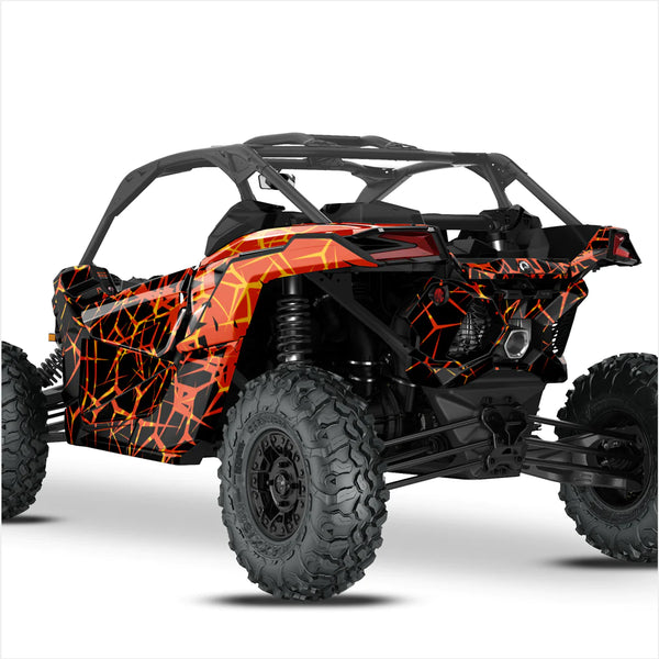 QUAKE-ontwerpstickers voor Can-Am Maverick X3