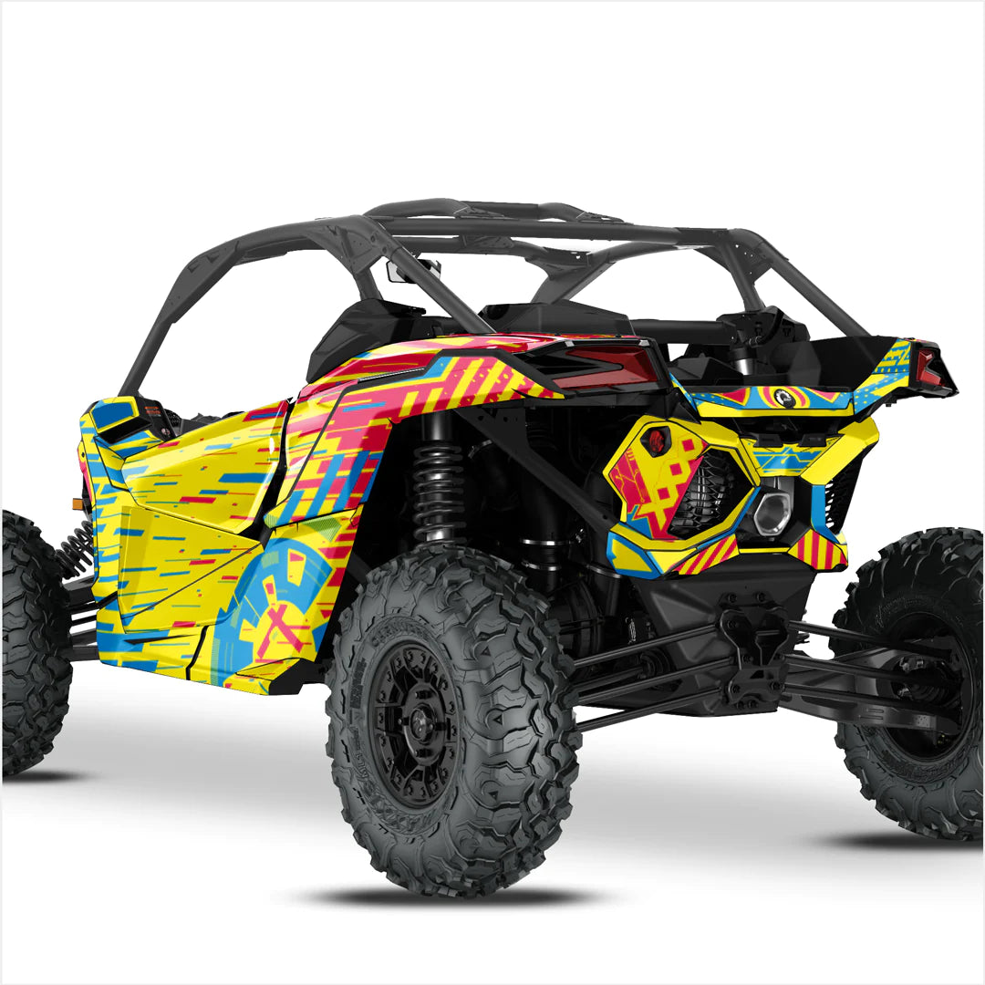 Autocollants design CYBER pour Can-Am Maverick X3