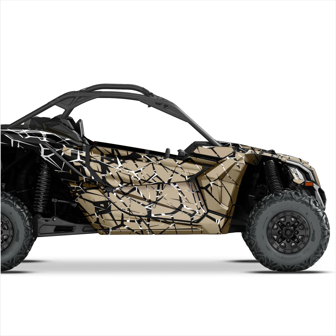 QUAKE dizaino lipdukai, skirti Can-Am Maverick X3