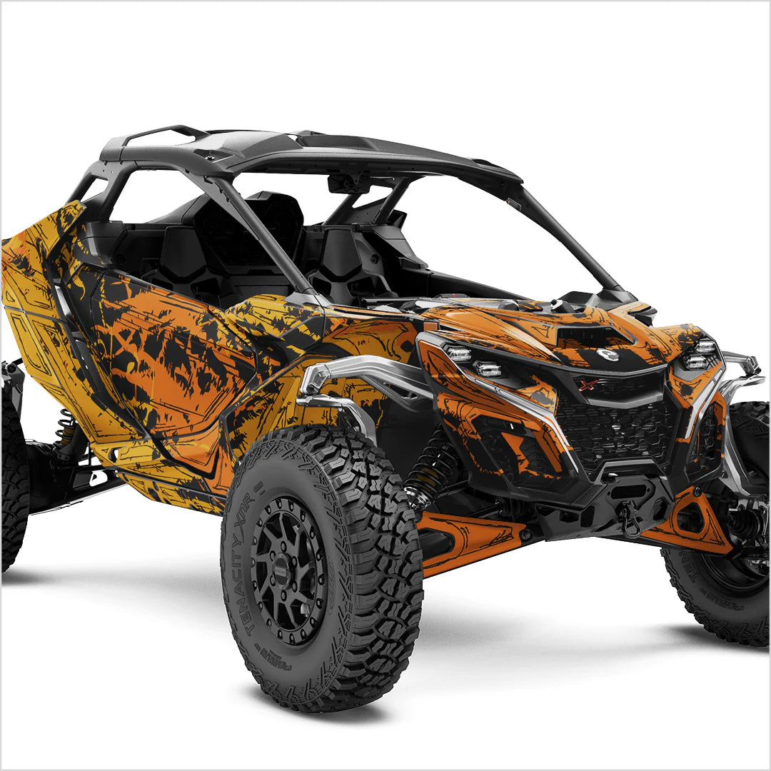 Autocollants design SHADED pour Can-Am Maverick R