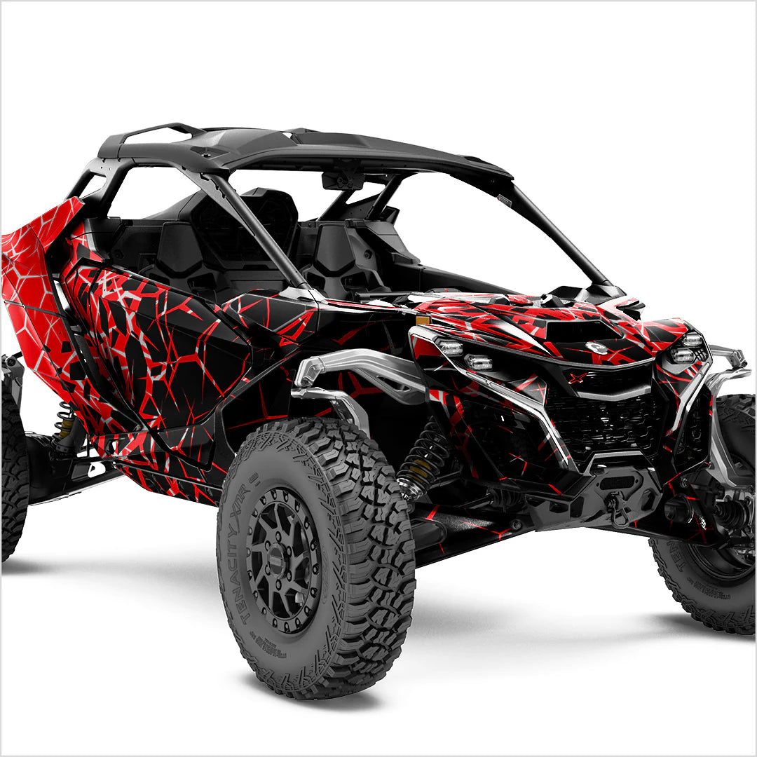 QUAKE design stickers for Can-Am Maverick R