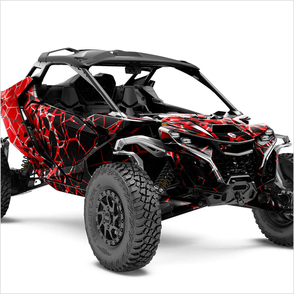 Naklejki projektowe QUAKE dla Can-Am Maverick R