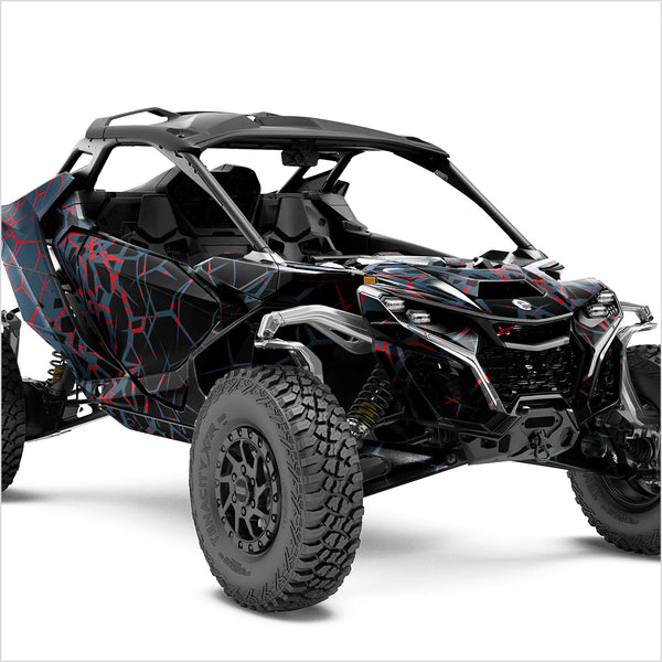 Autocolante de design QUAKE pentru Can-Am Maverick R