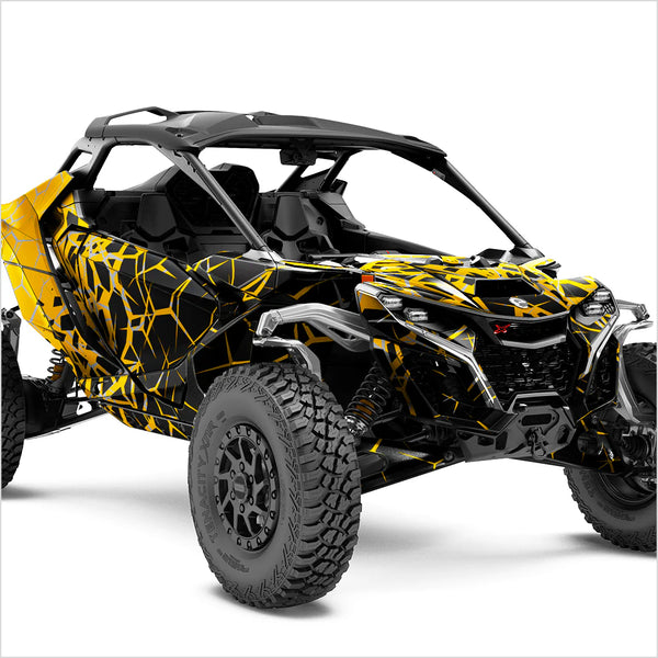 Autocollants de conception du tremblement de terre pour Can-Am Maverick R