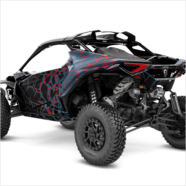 Autocolante de design QUAKE pentru Can-Am Maverick R