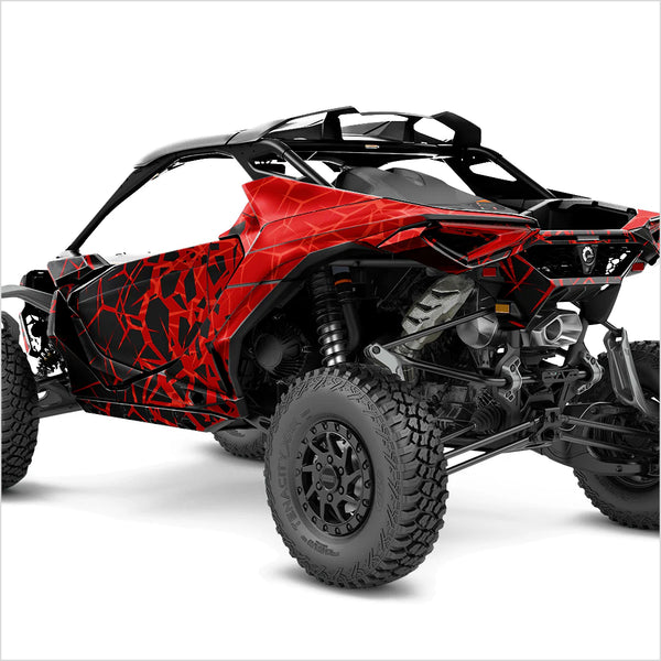 Naklejki projektowe QUAKE dla Can-Am Maverick R