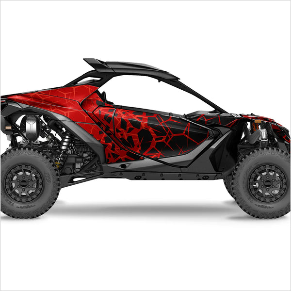 QUAKE design stickers for Can-Am Maverick R