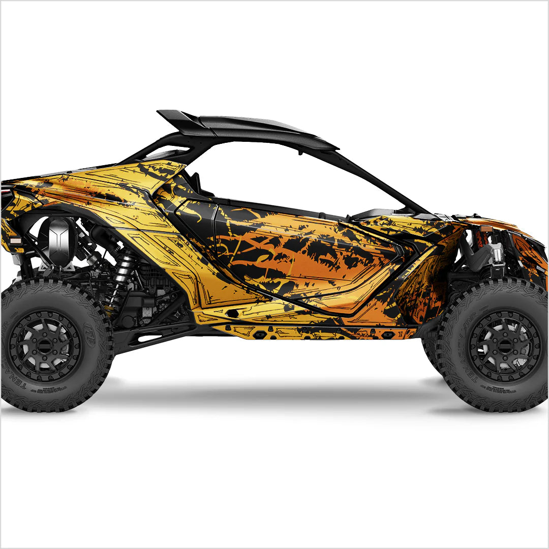 Autocollants design SHADED pour Can-Am Maverick R