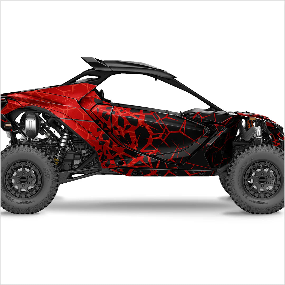 QUAKE design stickers for Can-Am Maverick R