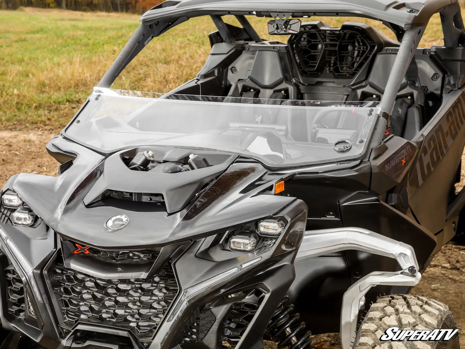 Superatv, demi-pare-brise (résistant aux rayures - clair) pour Maverick R