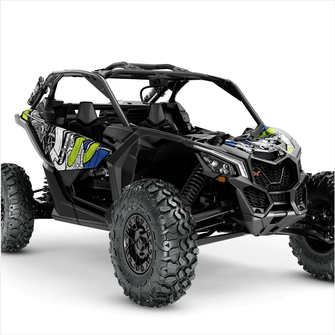 BENZINEKOP-ontwerpstickers voor Can-Am Maverick X3