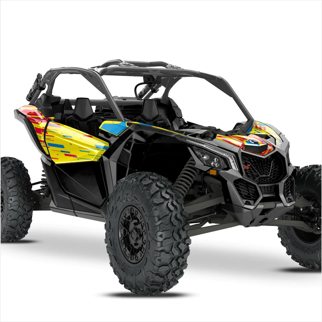 Autocollants design CYBER pour Can-Am Maverick X3