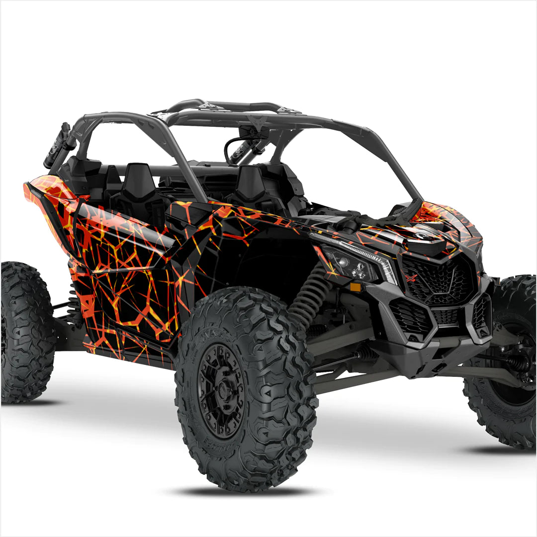 Наклейки с дизайном QUAKE для Can-Am Maverick X3