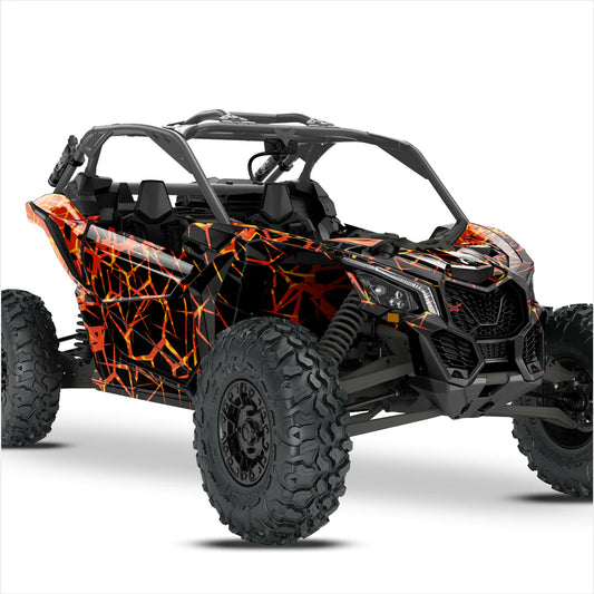 Αυτοκόλλητα σχεδίασης Quake για Can-Am Maverick x3