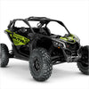 BRUTALaus dizaino lipdukai, skirti Can-Am Maverick X3 (žalia)